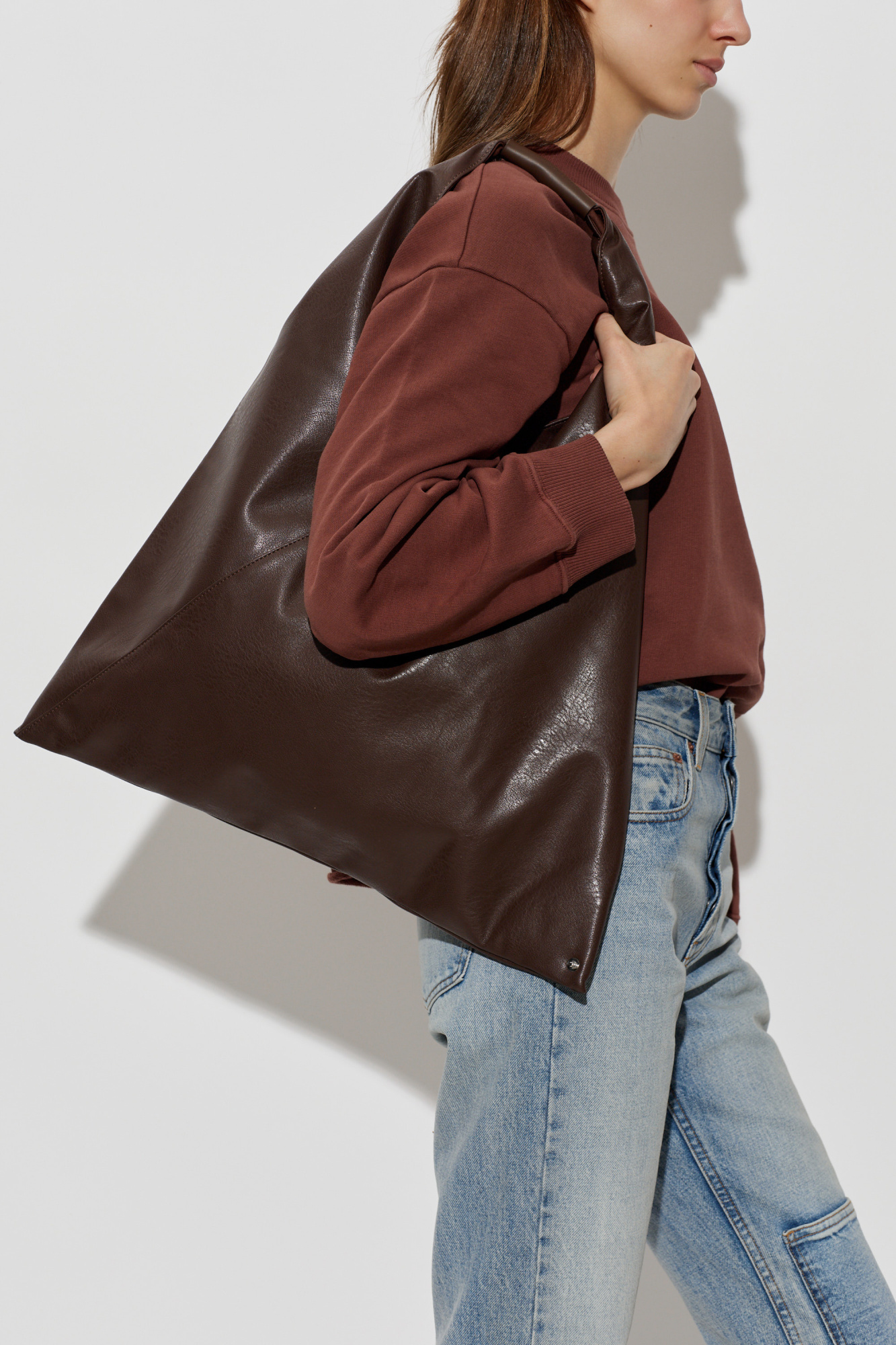 MM6 Maison Margiela 本革リアルレザージャパニーズトークバッグ MM6 Maison Margiela Japanese bag | Women's | Vitkac